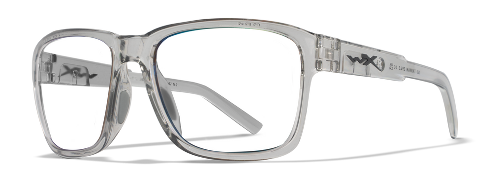 Wiley X WX TREK — Captivate Polarized - Green Mirror - Amber, Gloss Crystal Light Grey by Wiley X - Tactical Sunglasses