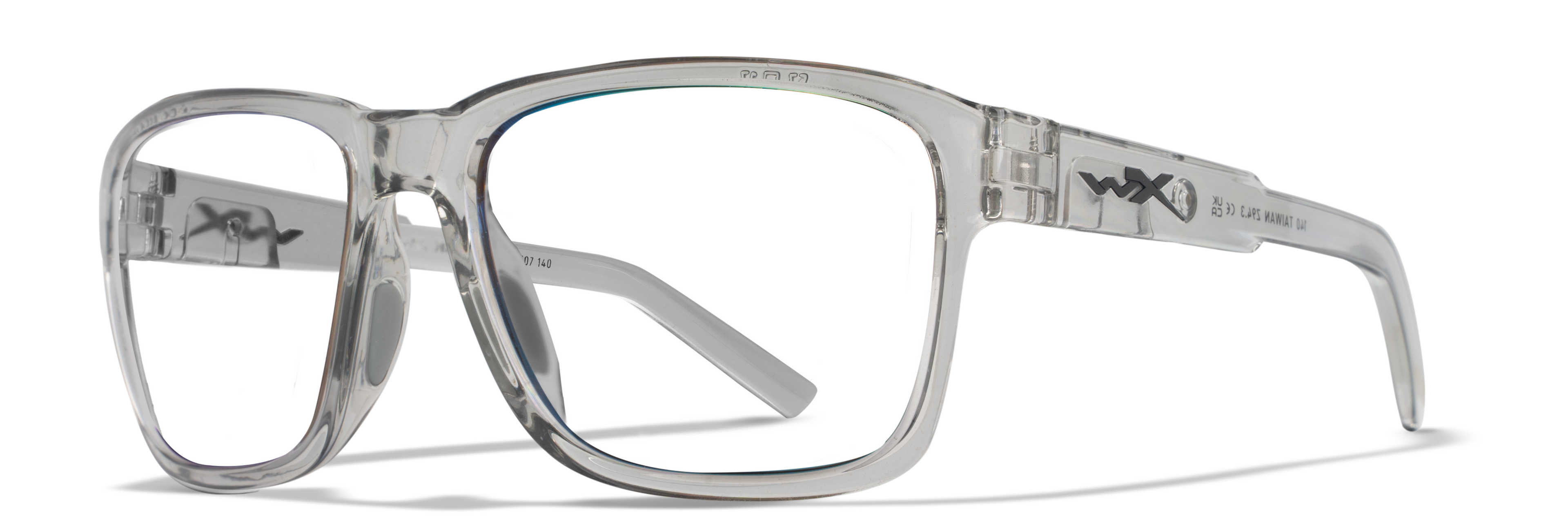 Wiley X WX TREK — Captivate Polarized - Green Mirror - Amber, Gloss Crystal Light Grey by Wiley X - Tactical Sunglasses