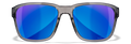 Wiley X WX TREK — Captivate Polarized - Blue Mirror -  Grey, Gloss Crystal Dark Grey by Wiley X - Tactical Sunglasses