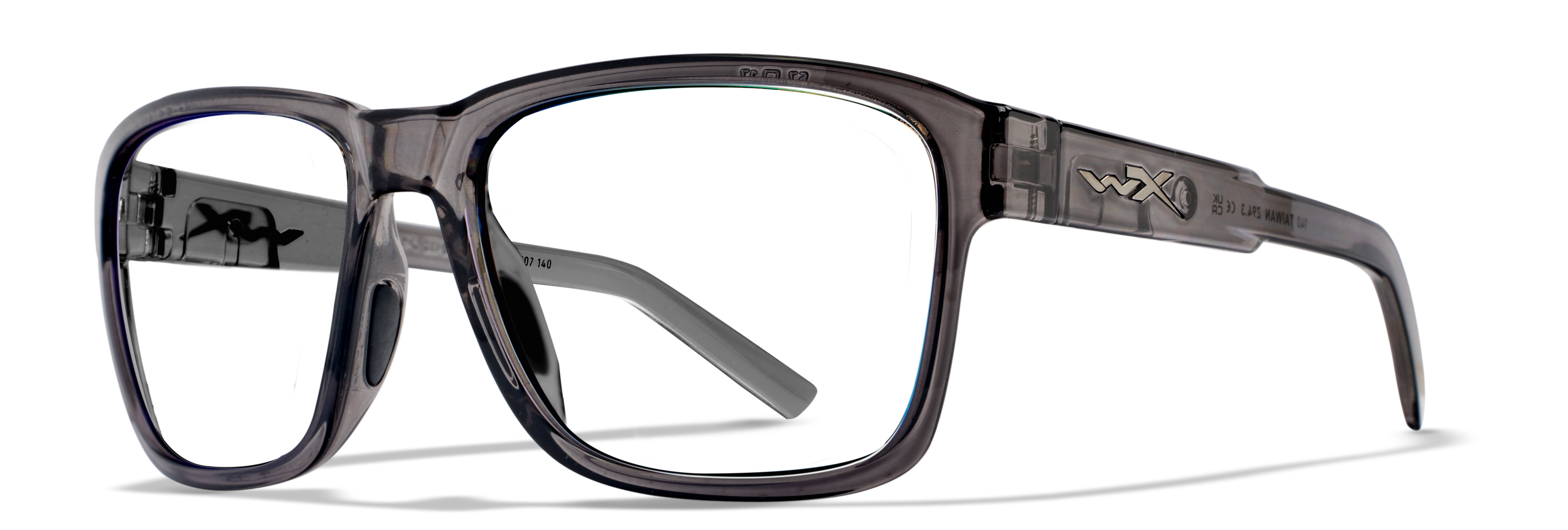 Wiley X WX TREK — Captivate Polarized - Blue Mirror -  Grey, Gloss Crystal Dark Grey by Wiley X - Tactical Sunglasses