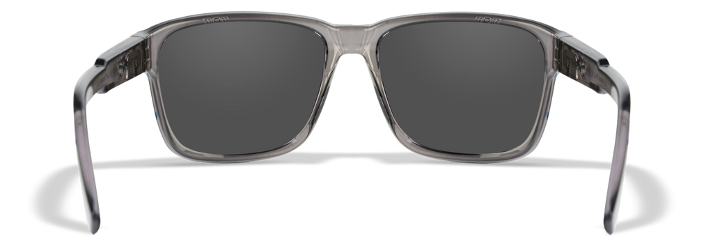 Wiley X WX TREK — Captivate Polarized - Blue Mirror -  Grey, Gloss Crystal Dark Grey by Wiley X - Tactical Sunglasses