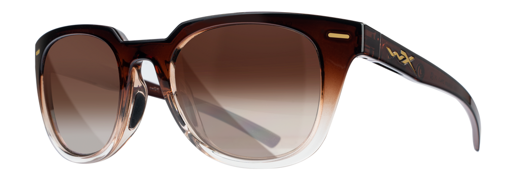 Wiley X WX ULTRA — Brown Gradient, Gloss Crystal Brown Fade by Wiley X - Tactical Sunglasses