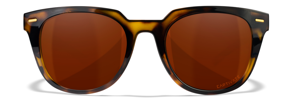 Wiley X WX ULTRA — Captivate Polarized - Copper, Gloss Demi/Gloss Black by Wiley X - Tactical Sunglasses