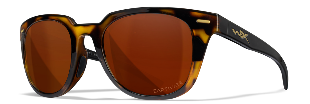 Wiley X WX ULTRA — Captivate Polarized - Copper, Gloss Demi/Gloss Black by Wiley X - Tactical Sunglasses