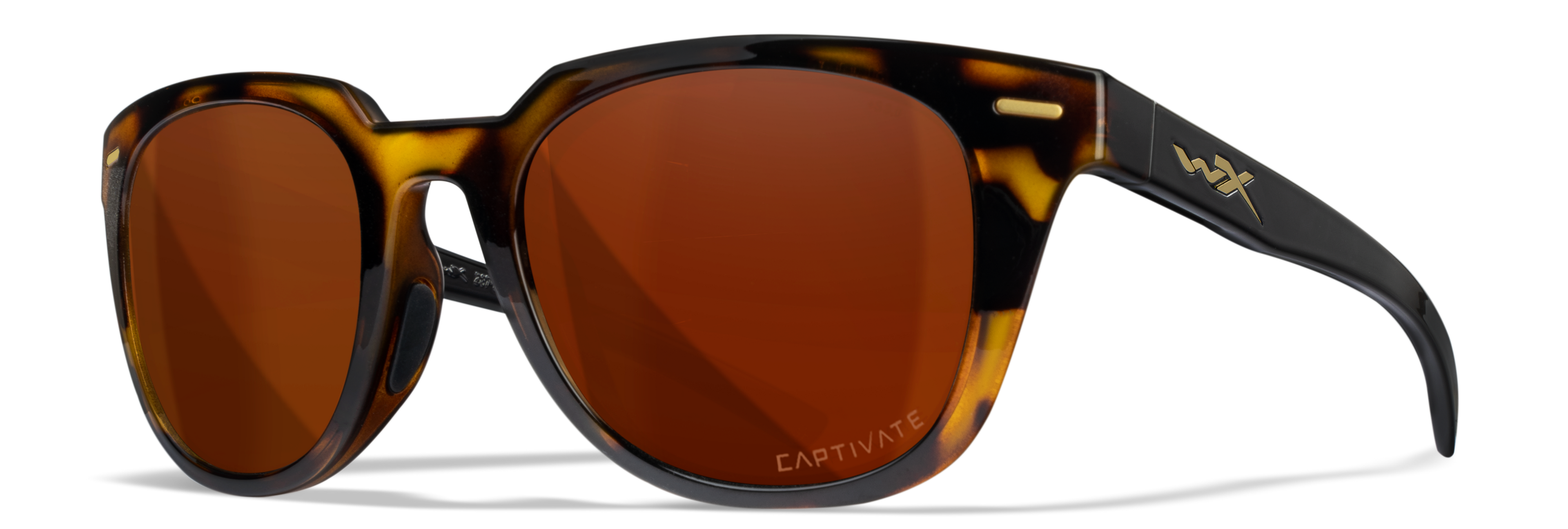 Wiley X WX ULTRA — Captivate Polarized - Copper, Gloss Demi/Gloss Black by Wiley X - Tactical Sunglasses
