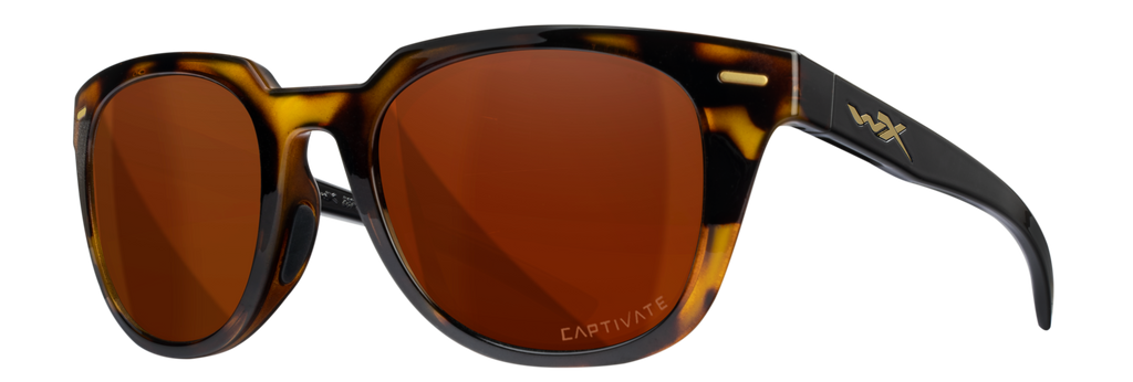 Wiley X WX ULTRA — Captivate Polarized - Copper, Gloss Demi/Gloss Black by Wiley X - Tactical Sunglasses