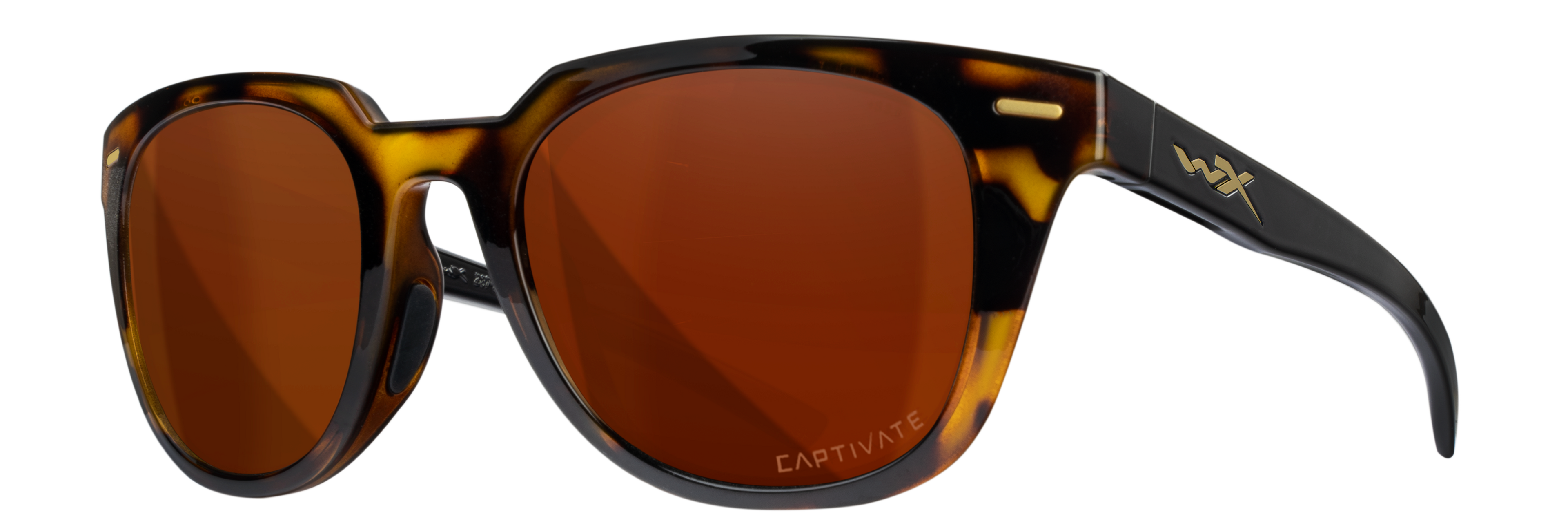 Wiley X WX ULTRA — Captivate Polarized - Copper, Gloss Demi/Gloss Black by Wiley X - Tactical Sunglasses