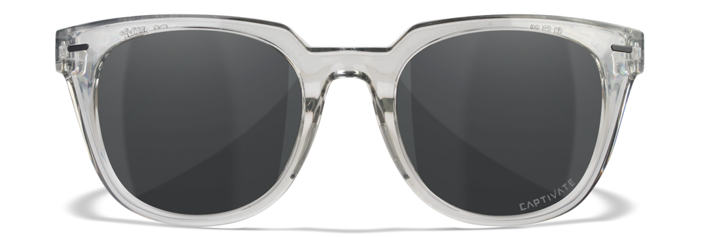 Wiley X WX ULTRA — Captivate Polarized -  Grey, Gloss Crystal Light Grey by Wiley X - Tactical Sunglasses