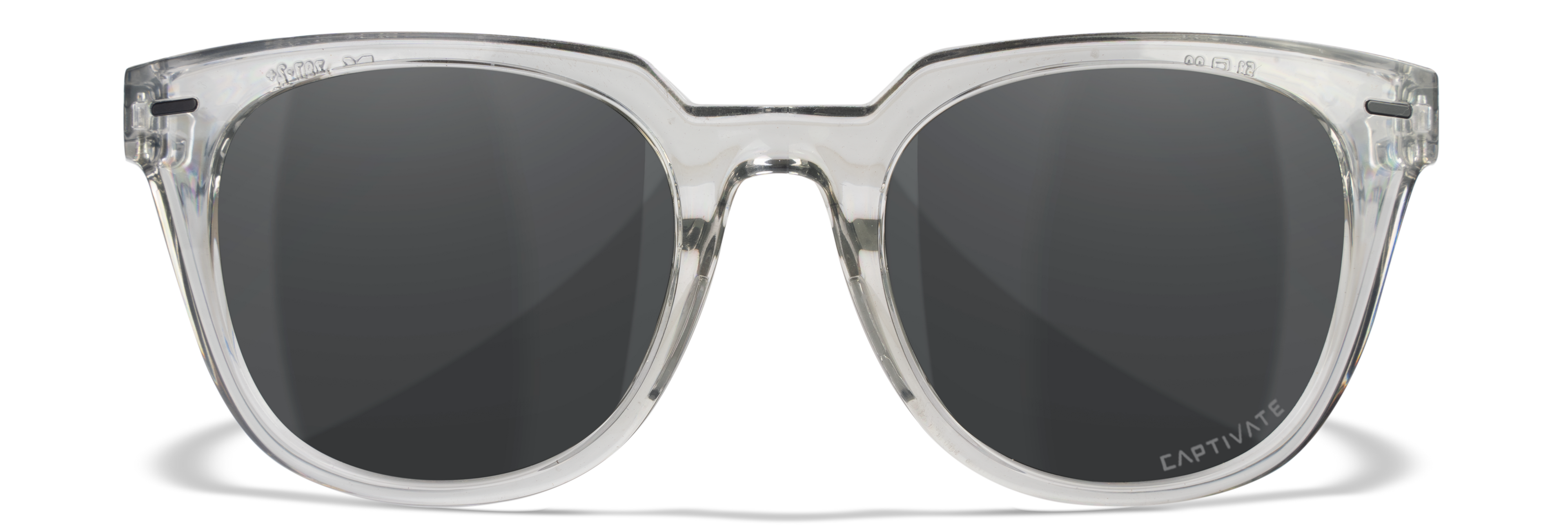 Wiley X WX ULTRA — Captivate Polarized -  Grey, Gloss Crystal Light Grey by Wiley X - Tactical Sunglasses