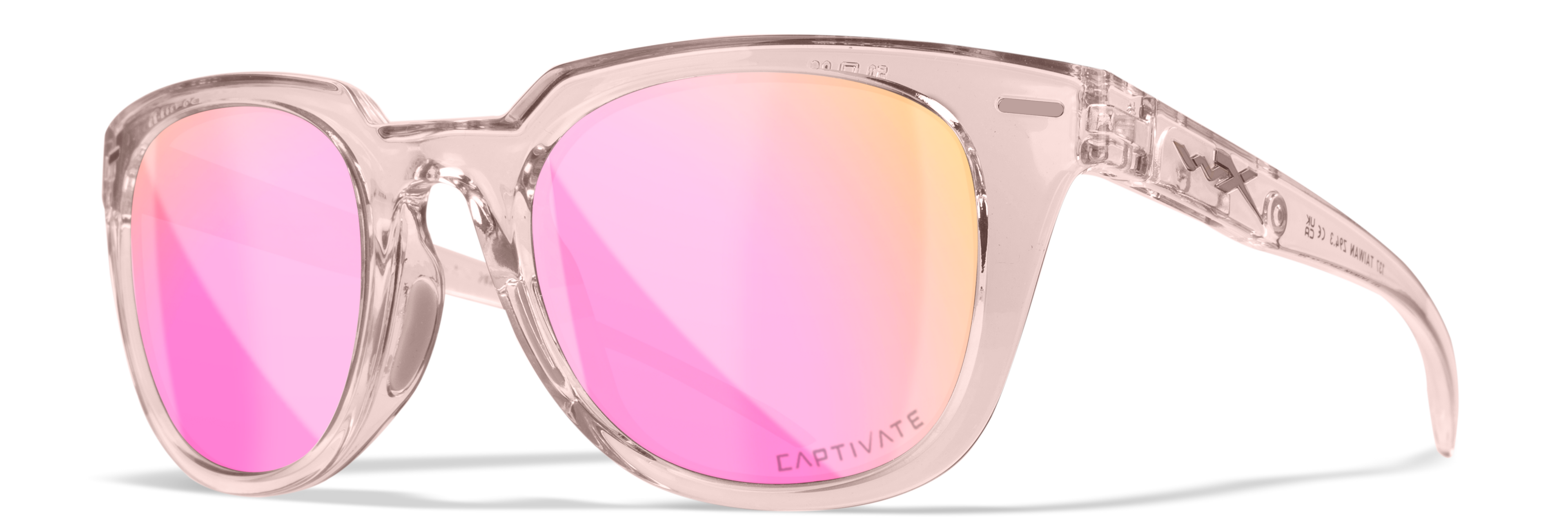 Wiley X WX ULTRA — Captivate Polarized - Rose Gold Mirror -  Green, Gloss Crystal Blush by Wiley X - Tactical Sunglasses