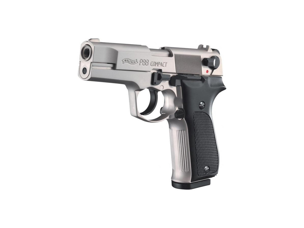Pištoľ exp. Walther P88 Compact nickel, kal. 9mm P.A.K.