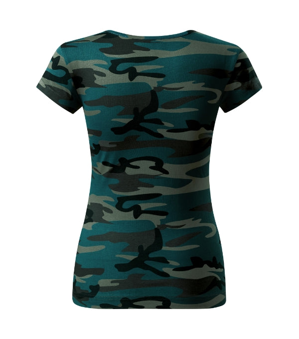 Camo Pure C22 Tričko dámske — camouflage petrol