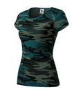 Camo Pure C22 Tričko dámske — camouflage petrol
