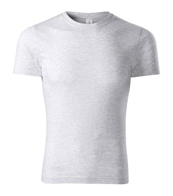 Peak P74 Tričko unisex — svetlosivý melír