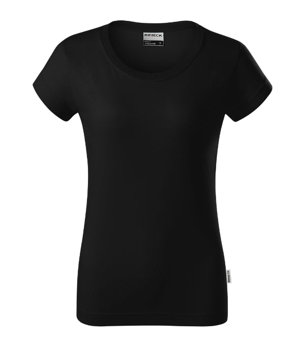 Resist R02 Tričko dámske — čierna 01 (brand label)
