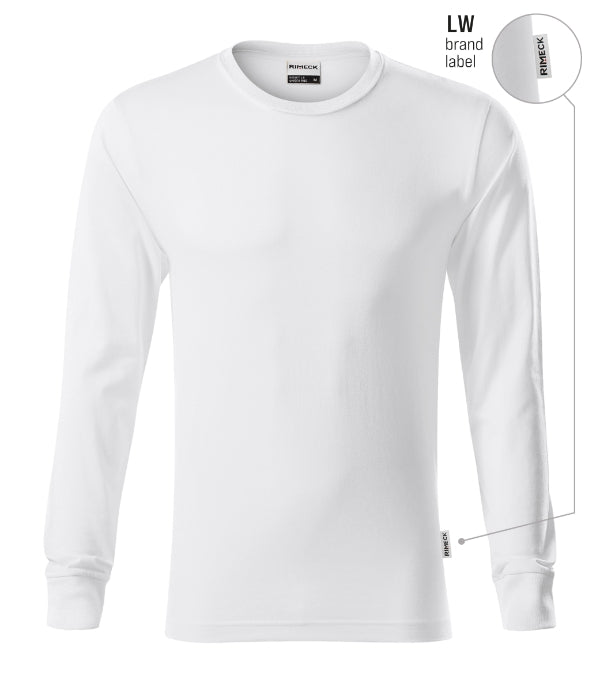 Resist LS R05 Tričko unisex — biela 00 (brand label)