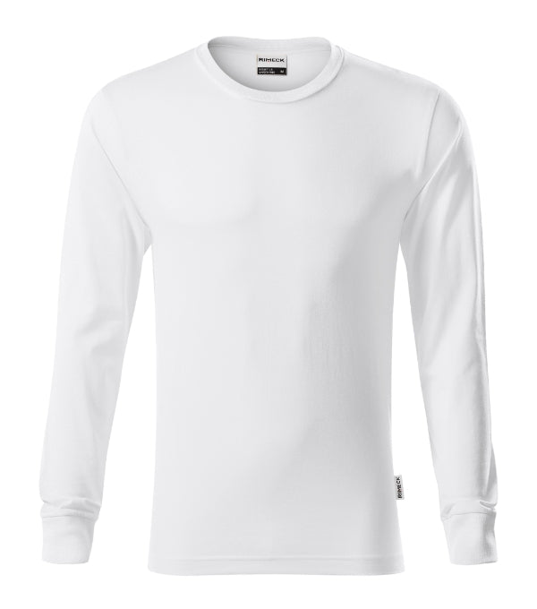Resist LS R05 Tričko unisex — biela 00 (brand label)
