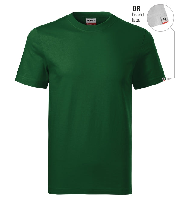 Base R06 Tričko unisex — fľaškovozelená 06 (brand label)