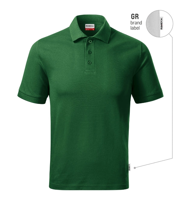 Resist Heavy Polo R20 Polokošeľa pánska — fľaškovozelená 06 (brand label)