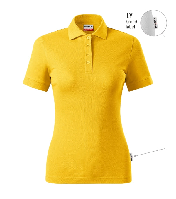 Resist Heavy Polo R21 Polokošeľa dámska — žltá 04 (brand label)