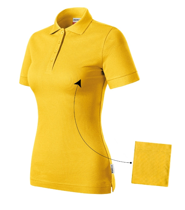 Resist Heavy Polo R21 Polokošeľa dámska — žltá 04 (brand label)