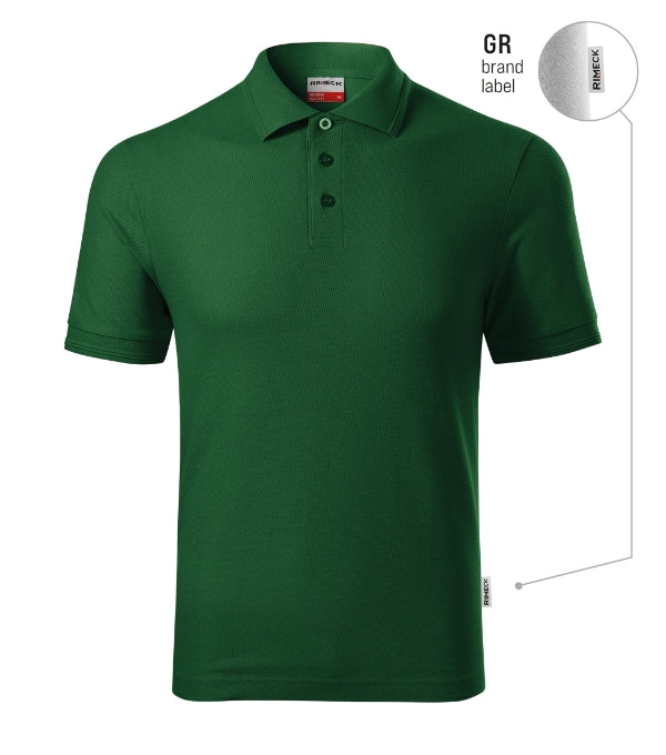 Reserve R22 Polokošeľa pánska — fľaškovozelená 06 (brand label)