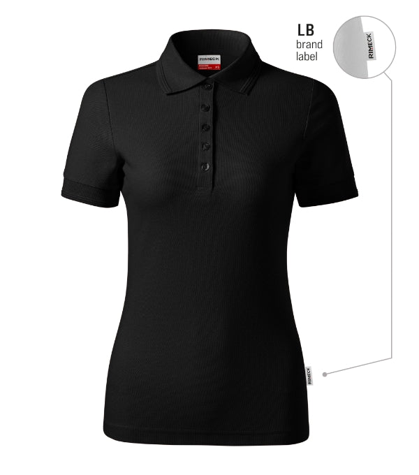 Reserve R23 Polokošeľa dámska — čierna 01 (brand label)