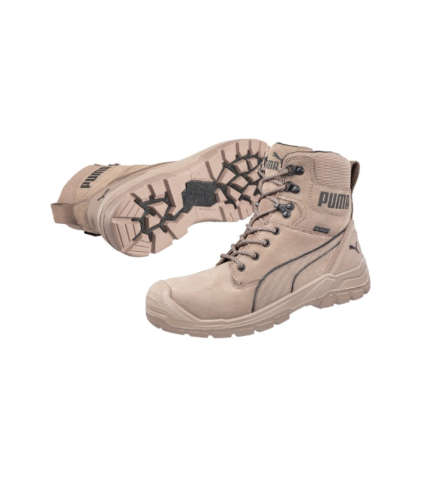 Conquest STONE HIGH S15 Členkové pánska — svetlo hnedá