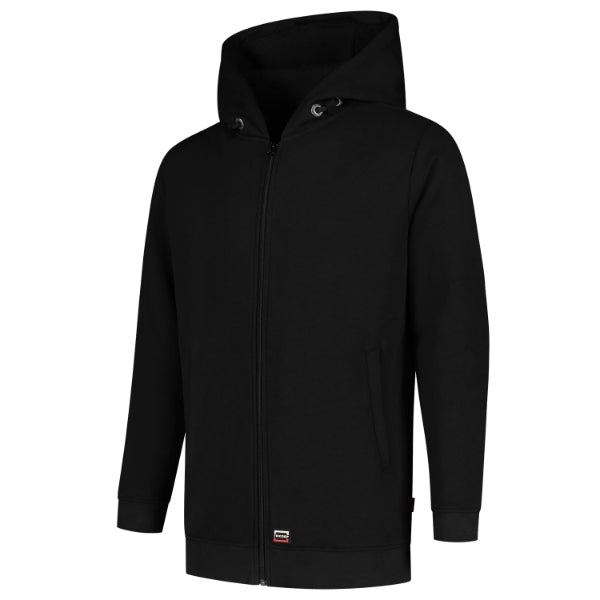 Hooded Sweat Jacket Washable 60°C T44 Mikina unisex — čierna