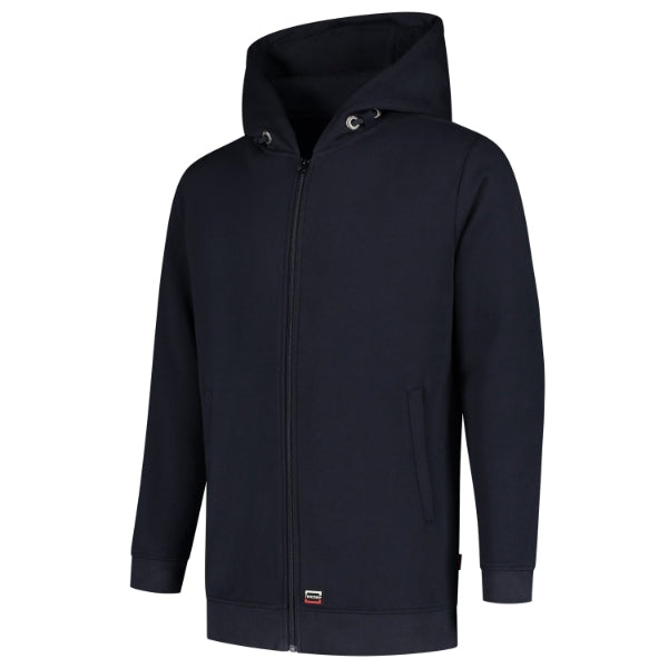 Hooded Sweat Jacket Washable 60°C T44 Mikina unisex — tmavomodrá
