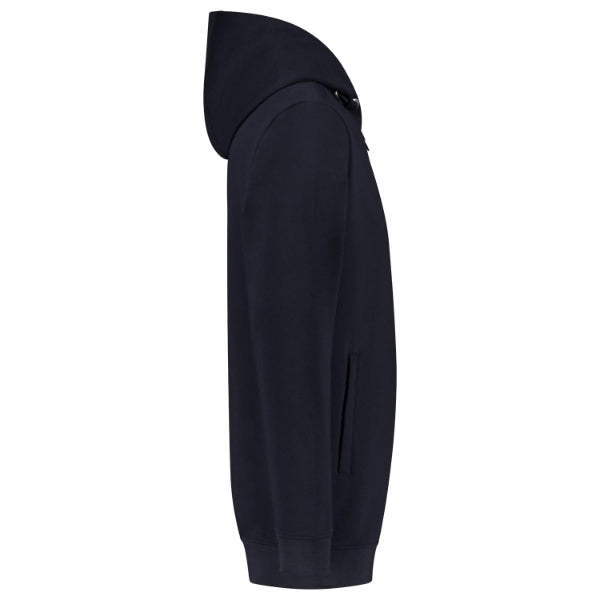 Hooded Sweat Jacket Washable 60°C T44 Mikina unisex — tmavomodrá