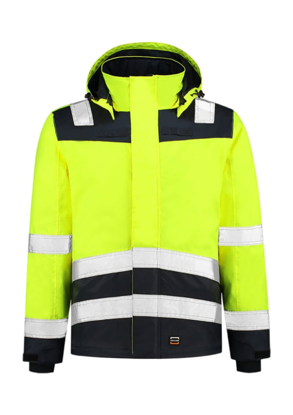 Midi Parka High Vis Bicolor T51 Pracovná bunda unisex — fluorescenčná žltá