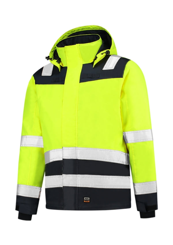 Midi Parka High Vis Bicolor T51 Pracovná bunda unisex — fluorescenčná žltá