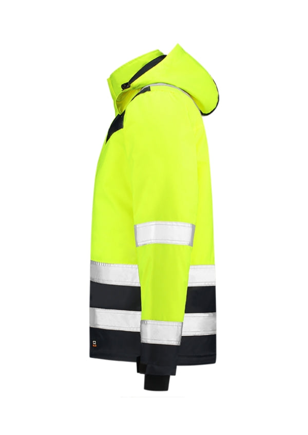 Midi Parka High Vis Bicolor T51 Pracovná bunda unisex — fluorescenčná žltá