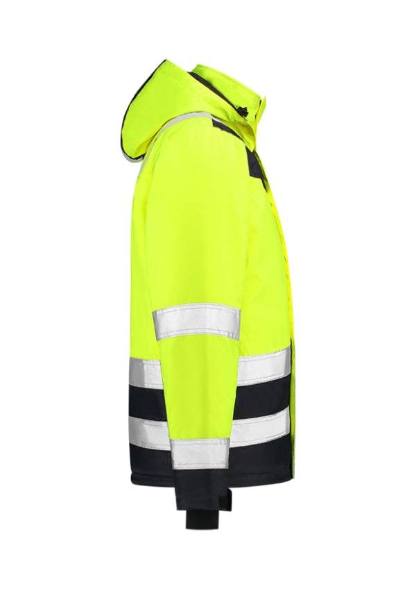 Midi Parka High Vis Bicolor T51 Pracovná bunda unisex — fluorescenčná žltá