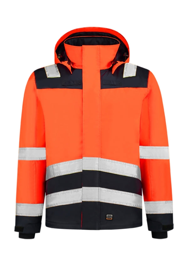 Midi Parka High Vis Bicolor T51 Pracovná bunda unisex — fluorescenčná oranžová