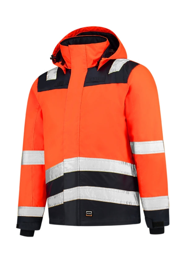 Midi Parka High Vis Bicolor T51 Pracovná bunda unisex — fluorescenčná oranžová