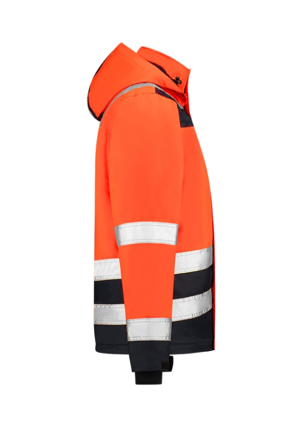 Midi Parka High Vis Bicolor T51 Pracovná bunda unisex — fluorescenčná oranžová