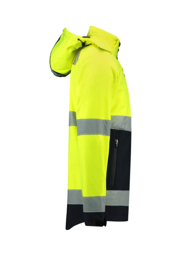 Bi-color EN ISO 20471 Softshell T52 Softshellová bunda unisex — fluorescenčná žltá