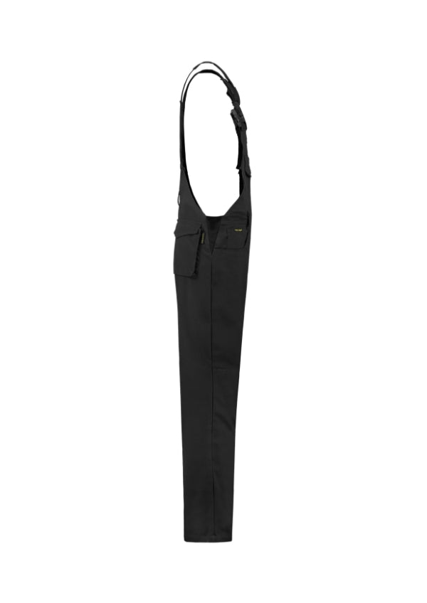 Dungaree Overall Industrial T66 Pracovné nohavice s trakmi unisex — čierna