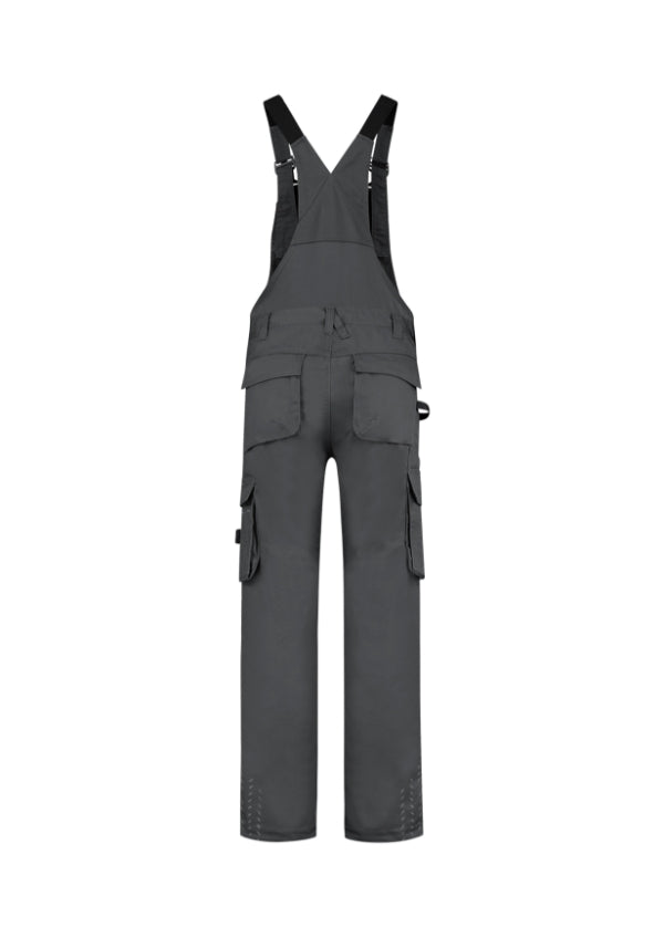 Bib & Brace Twill Cordura T67 Pracovné nohavice s trakmi unisex — tmavosivý