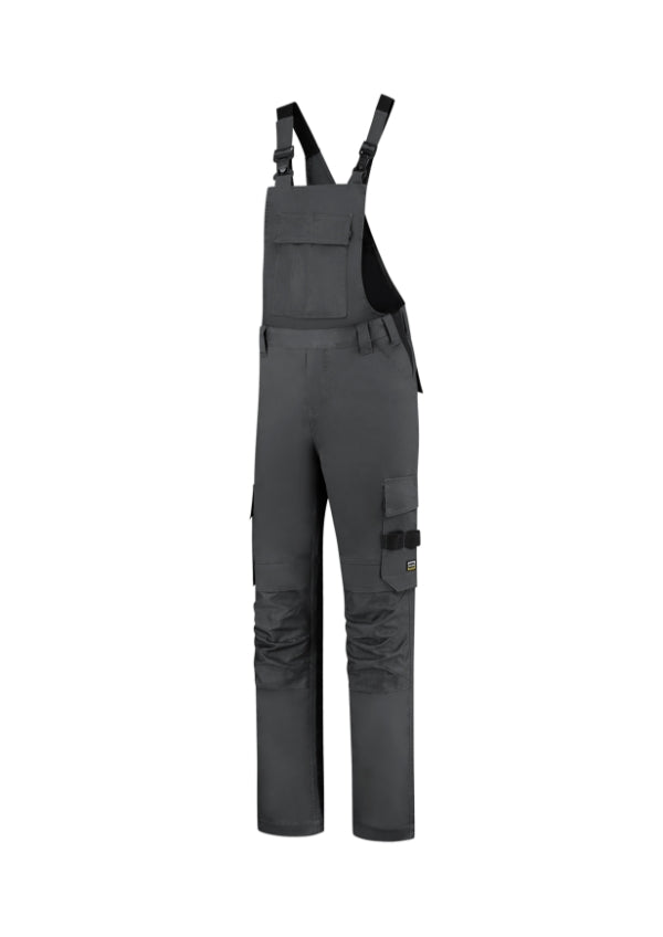 Bib & Brace Twill Cordura T67 Pracovné nohavice s trakmi unisex — tmavosivý