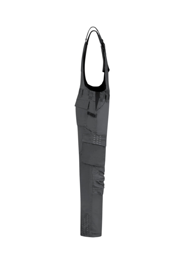 Bib & Brace Twill Cordura T67 Pracovné nohavice s trakmi unisex — tmavosivý