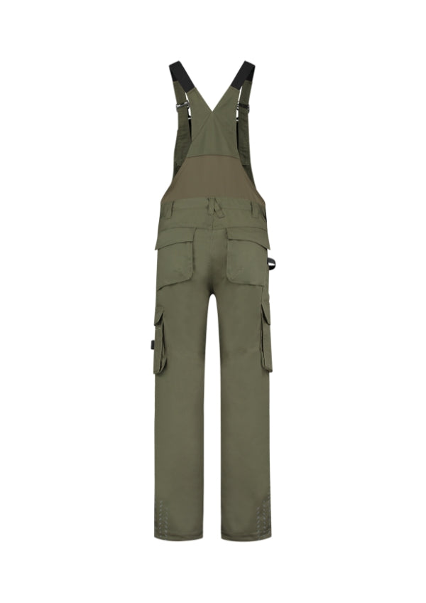 Bib & Brace Twill Cordura T67 Pracovné nohavice s trakmi unisex — army