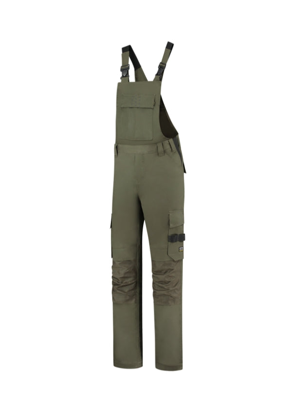 Bib & Brace Twill Cordura T67 Pracovné nohavice s trakmi unisex — army