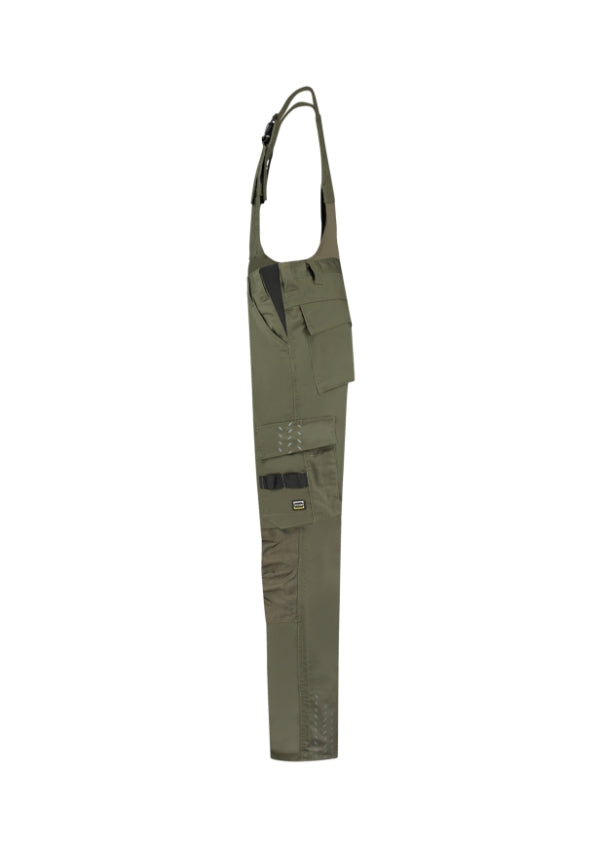 Bib & Brace Twill Cordura T67 Pracovné nohavice s trakmi unisex — army