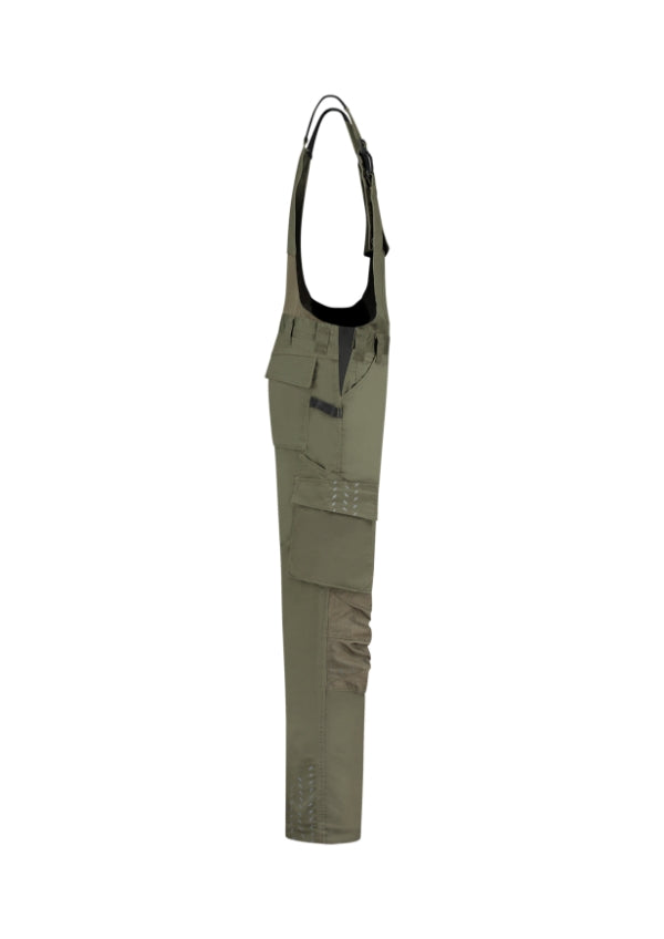 Bib & Brace Twill Cordura T67 Pracovné nohavice s trakmi unisex — army