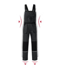 Woody W02 Pracovné nohavice s trakmi pánske — ebony gray