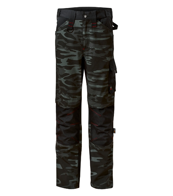 Vertex Camo W09 Pracovné nohavice pánske — camouflage dark gray