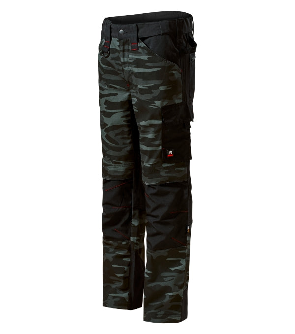 Vertex Camo W09 Pracovné nohavice pánske — camouflage dark gray